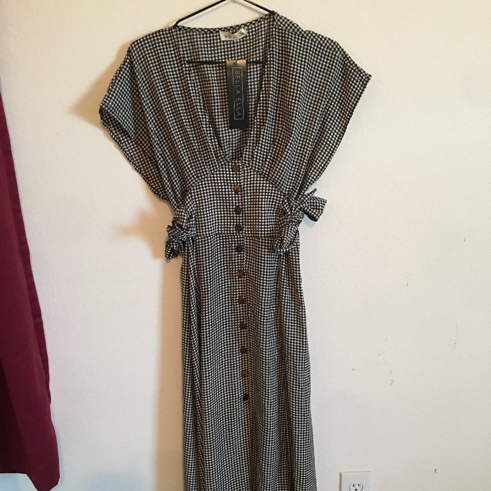 Women's Gingham Print Dress